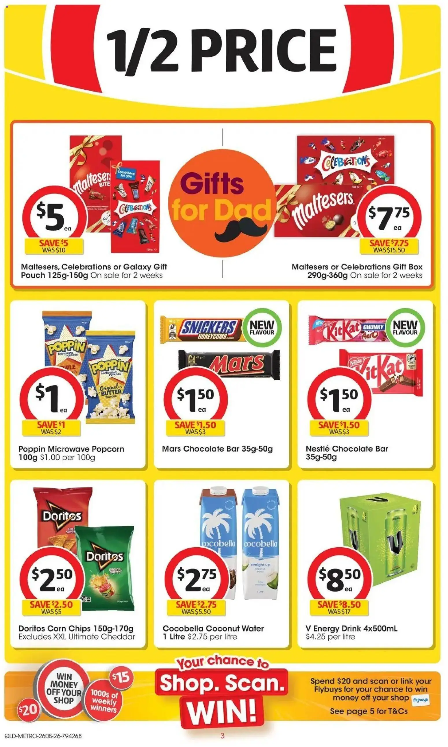 ﻿Coles catalogue valid from 26/08/2026 > Online Australia | Page: 3 | Products: Corn, Popcorn, Snickers, Chocolate bar