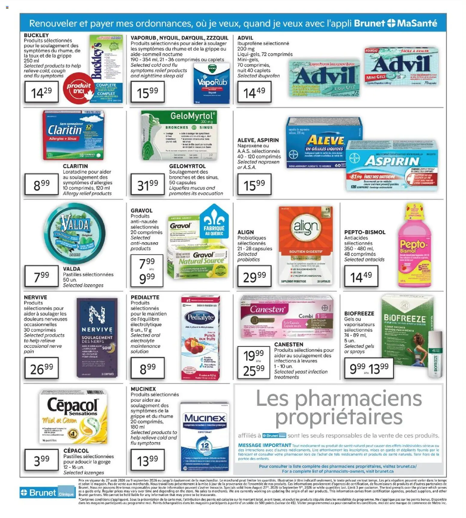 Brunet flyer valid from Aug 27, 2026 | Page: 4