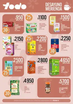 Vista previa Supermercados TODO catálogo válido desde el 08/09/2026 | Página: 14 | Productos: Hierbas, Café instantáneo, Café, Mate cocido