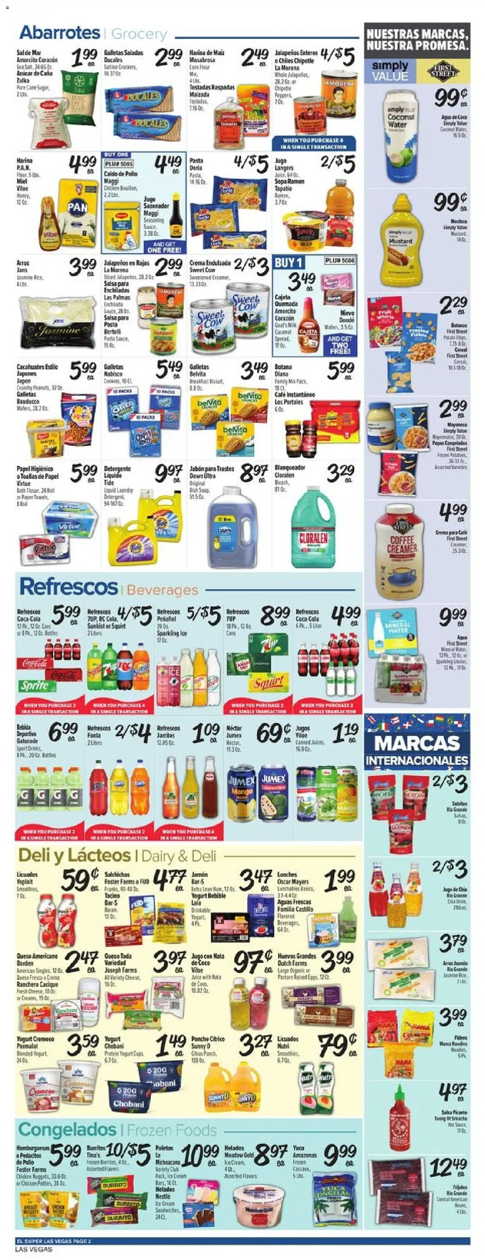 El Super Weekly Ad - NV - valid from 07/15/2026 | Page: 2 | Products: Bath, Coffee, Pasta, Water