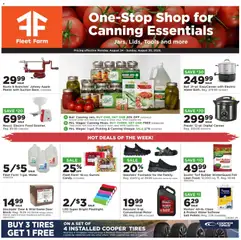 Preview of Mills Fleet Farm weekly ads valid from 08/24/2026