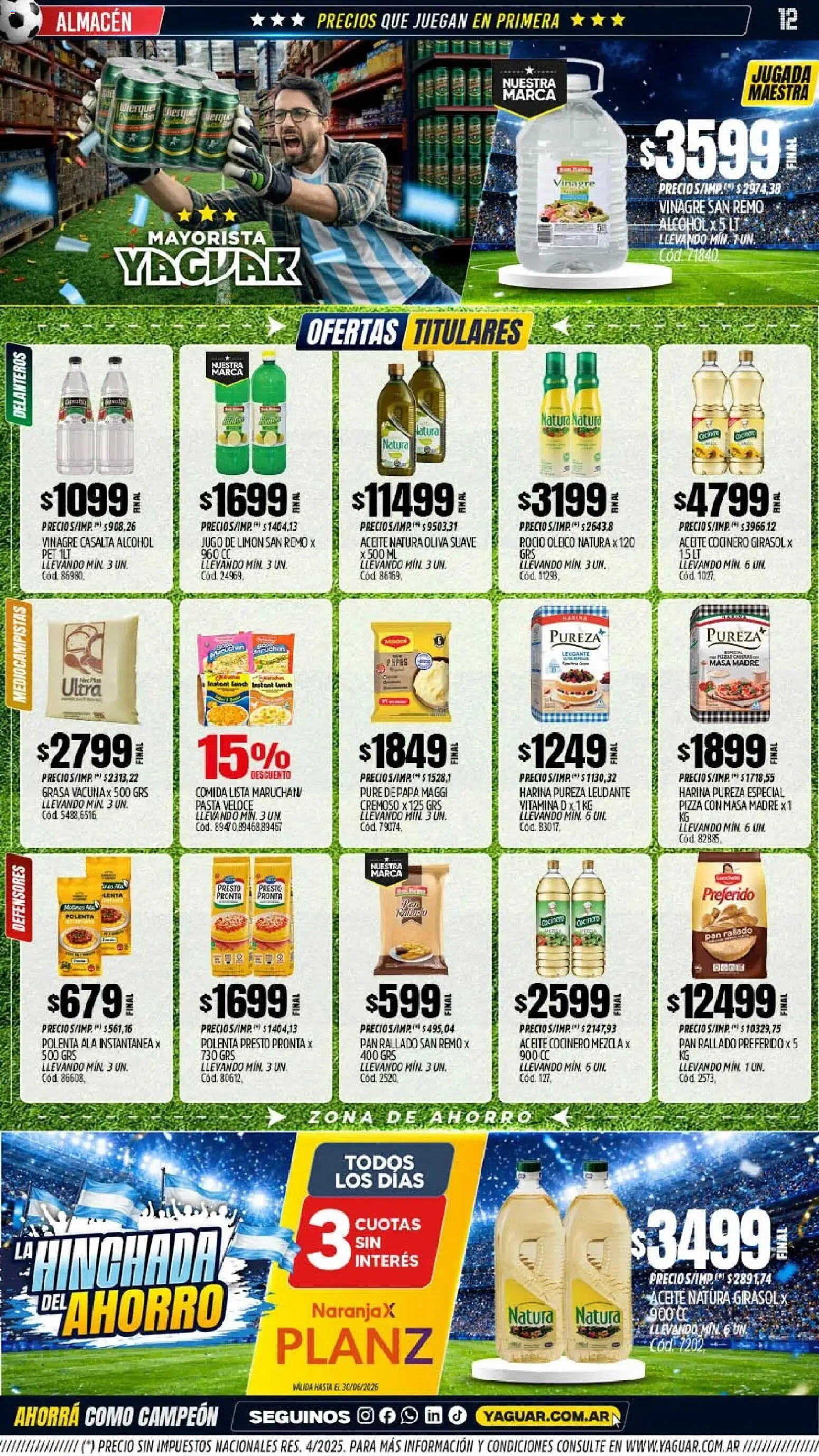 Yaguar catálogo │ válido desde el 22/06/2026 | Página: 12