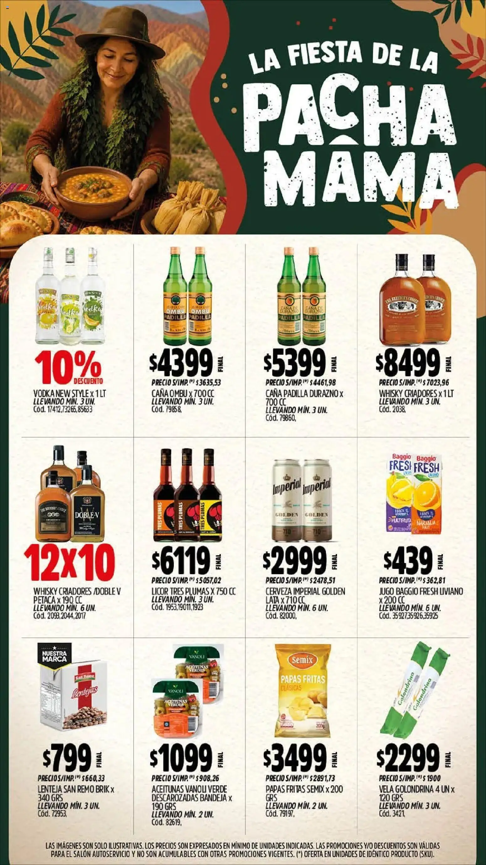 Yaguar - Oferta Semanal Salta │ válido desde el 10/08/2026 | Página: 6 | Productos: Durazno, Lentejas, Papas, Bandeja
