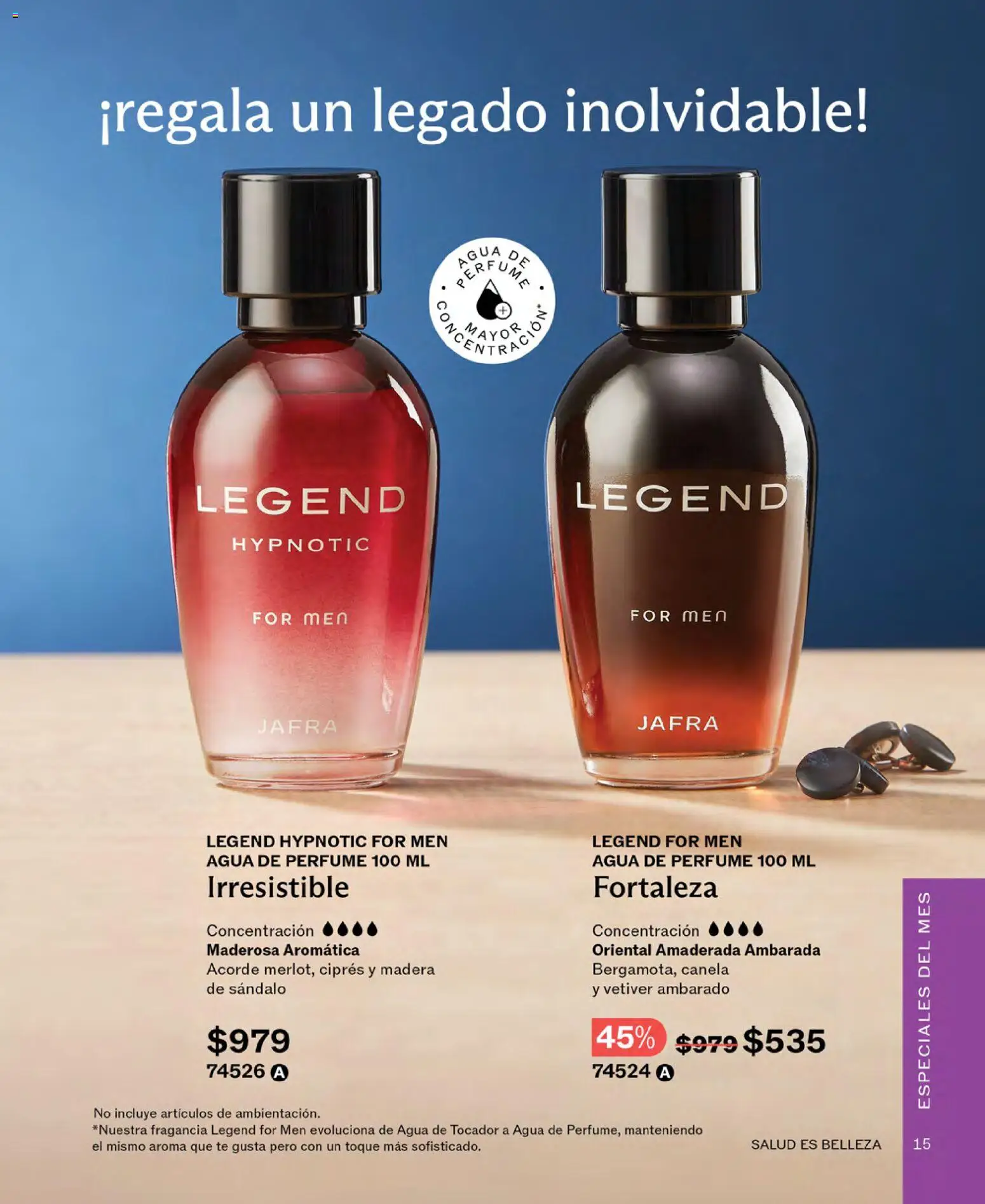 Nuevas ofertas de JAFRA válidas en toda la República Mexicana desde el 01.06.2026. ¡Encuentra las mejores ofertas en JAFRA catálogo! | Página: 15 | Productos: Agua, Té, Perfume, Fragancia