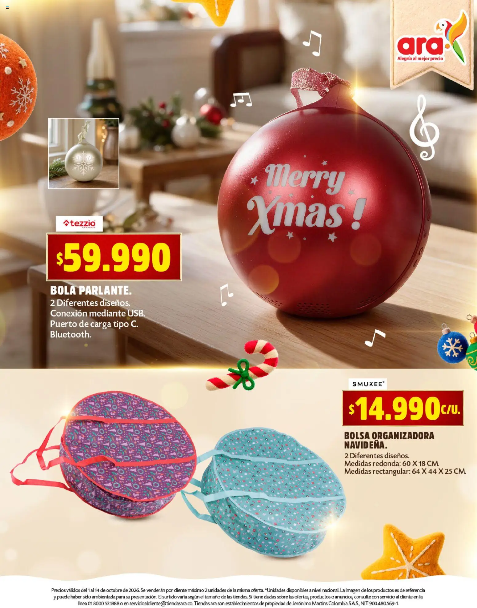 Ara revista - valida desde el 01/10/2026 | Página: 12 | Productos: Bolsa, Usb, Sobre