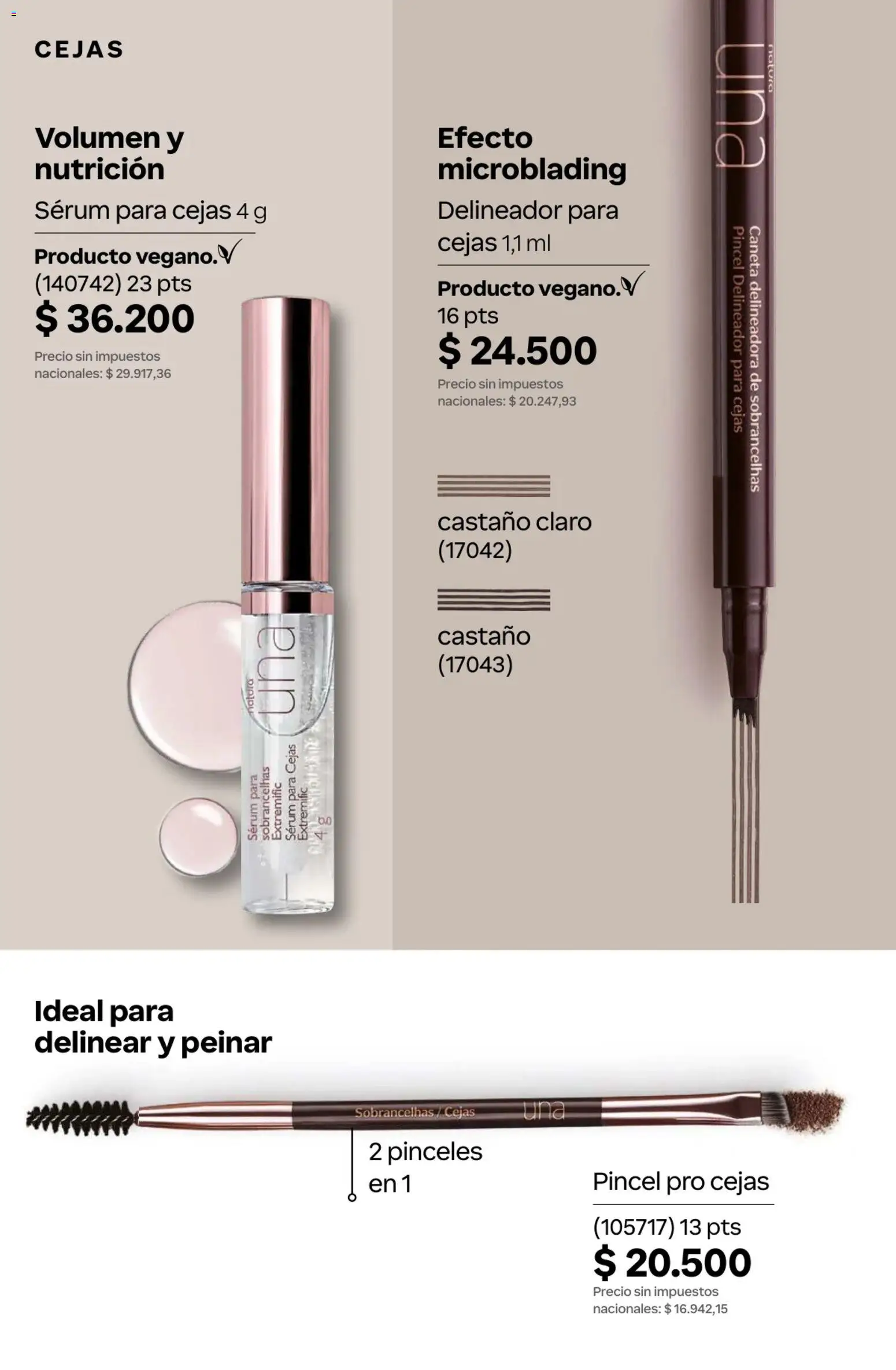 Catálogo Natura Ciclo 10 │ válido desde el 30/06/2026 | Página: 141 | Productos: Pincel, Serum, Delineador