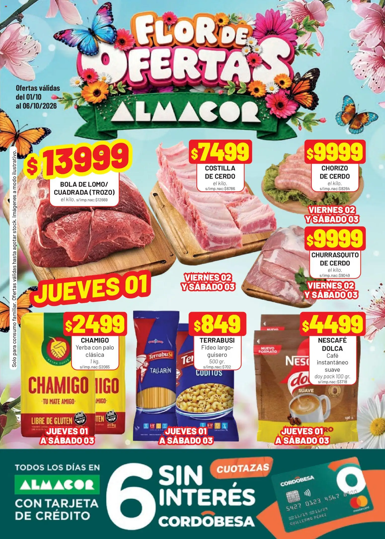Almacor catálogo │ válido desde el 01/10/2026 | Página: 1 | Productos: Mate, Yerba, Café, Cerdo