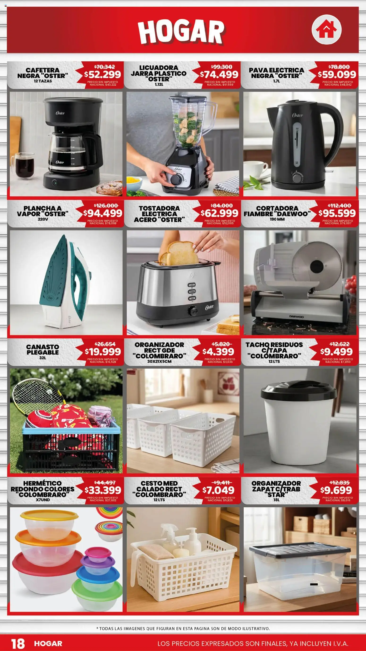 Makro ofertas │ válido desde el 27/08/2026 | Página: 18 | Productos: Organizador, Jarra, Plancha, Licuadora