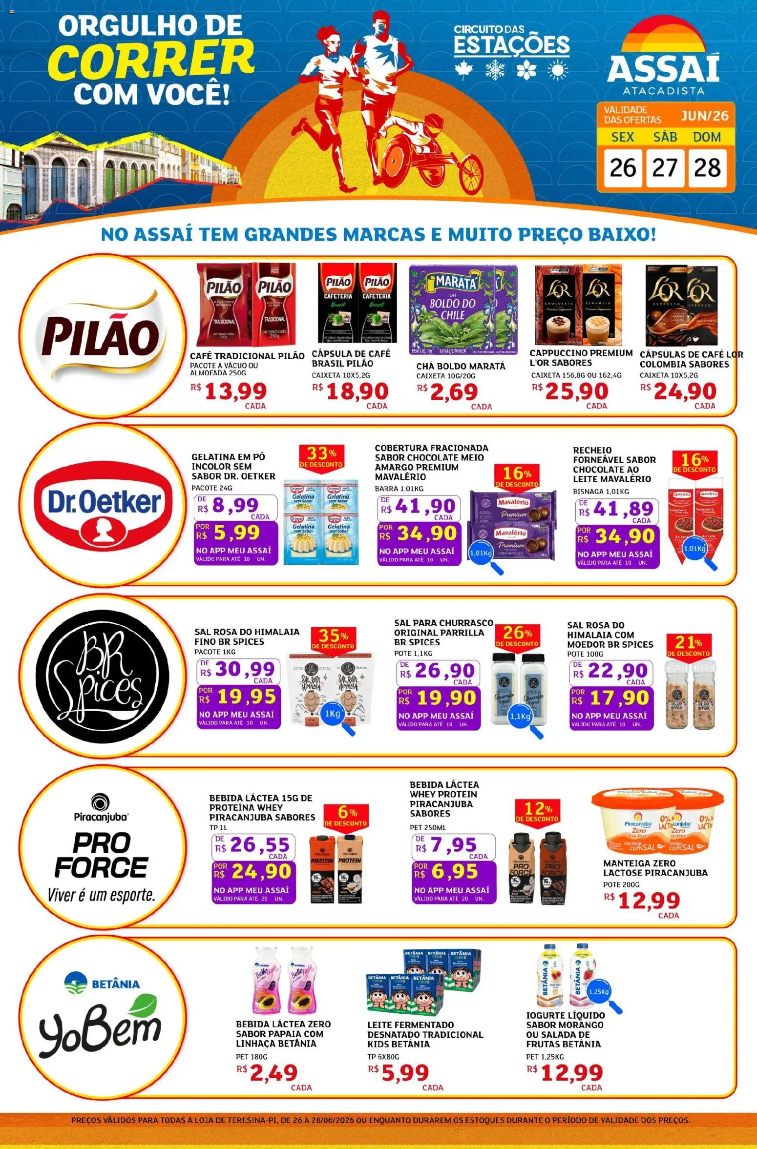 Assaí Atacadista Folheto - válido de 26/06/2026 | Página: 1 | Produtos: Moedor, Baixo, Bebida, Gelatina