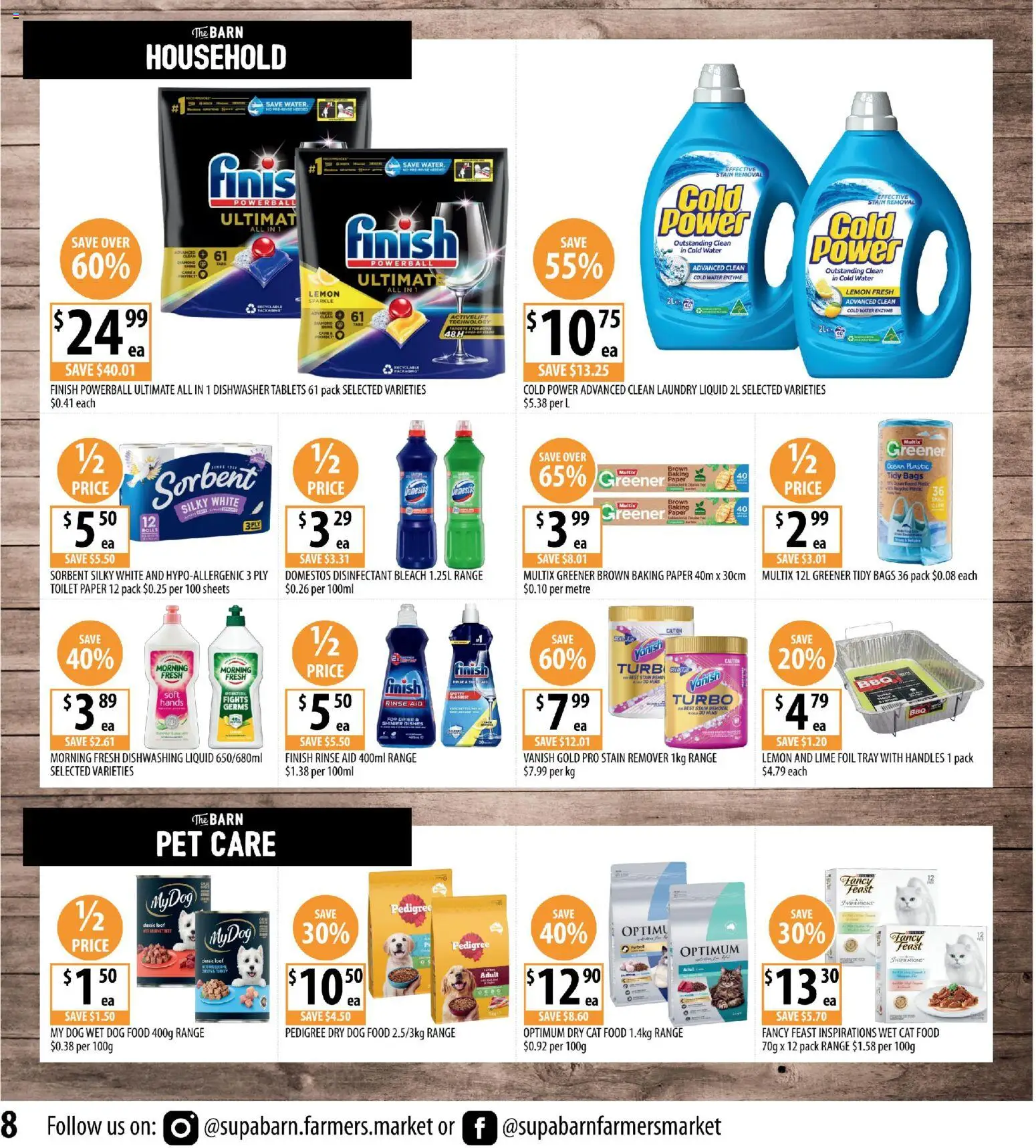 Supabarn catalogue - valid from 18.03.2026 | Page: 8 | Products: Dog food, Dishwasher tablets, Water, Dishwasher