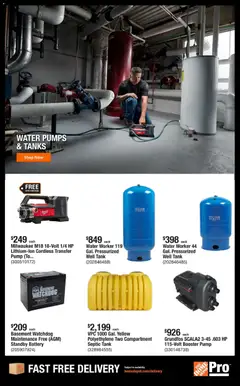 Preview of Home Depot weekly ads valid from 07/13/2026 | Page: 5 | Products: Pump, Battery, Water