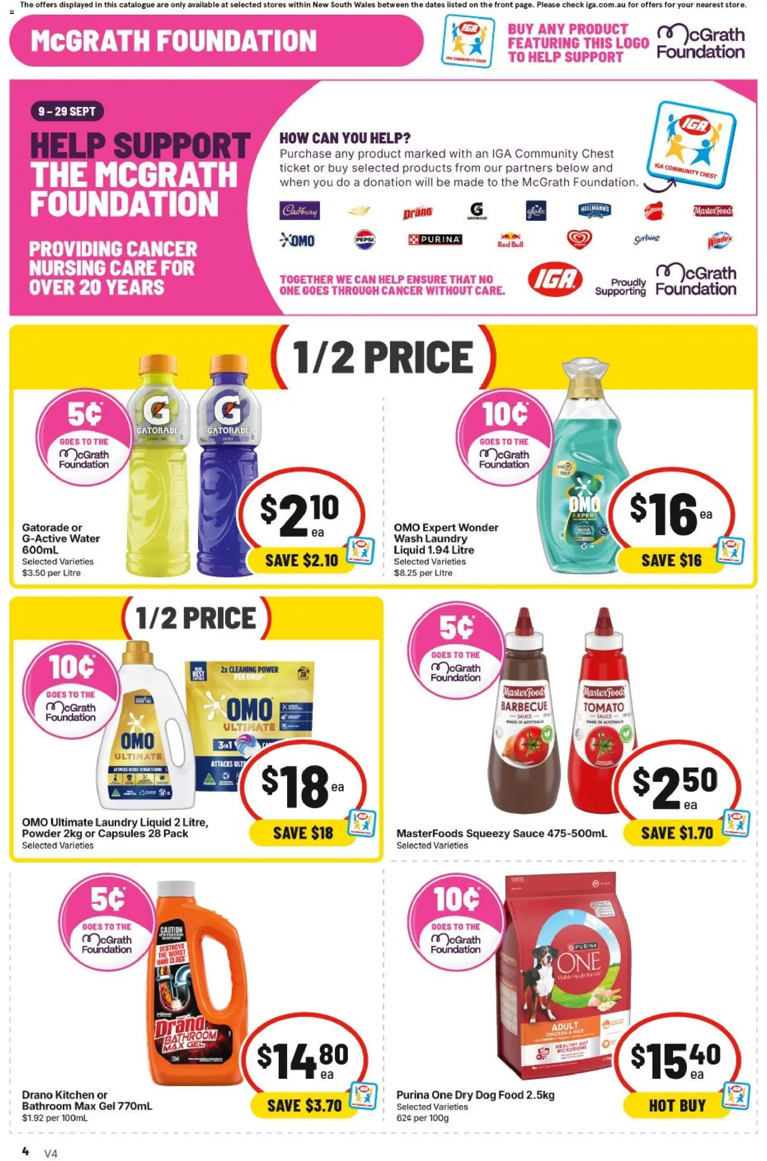IGA catalogue - valid from 16/09/2026 | Page: 5 | Products: Powder, Tomato, Laundry, Bathroom