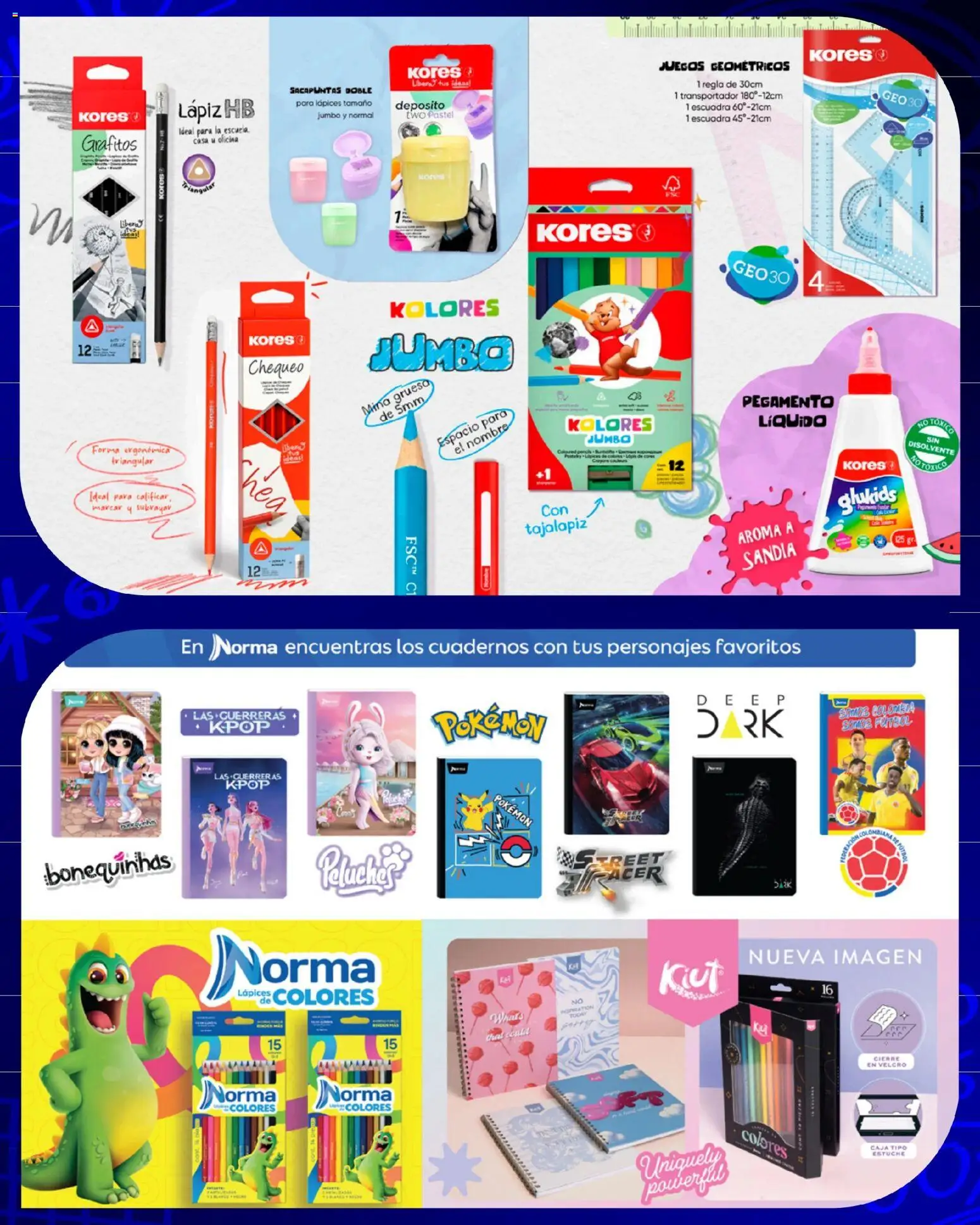 Olímpica revista - valida desde el 17/07/2026 | Página: 4 | Productos: Esponja, Sacapuntas, Tajalapiz, Pegamento
