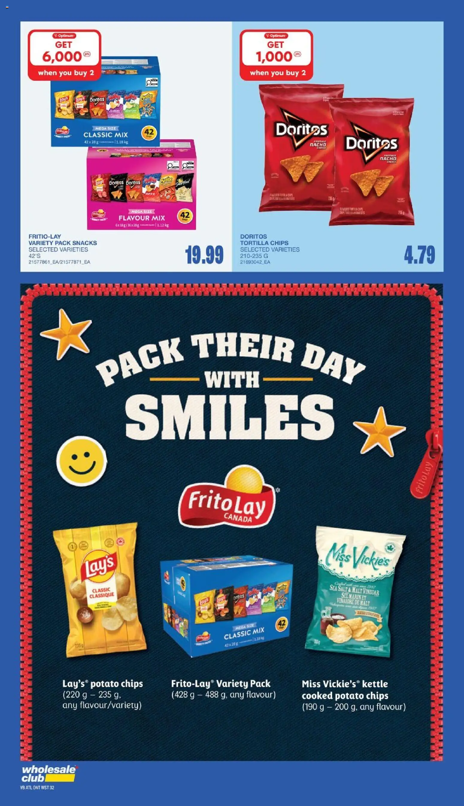 Wholesale Club flyer valid from Jul 30, 2026 | Page: 43 | Products: Chips, Kettle