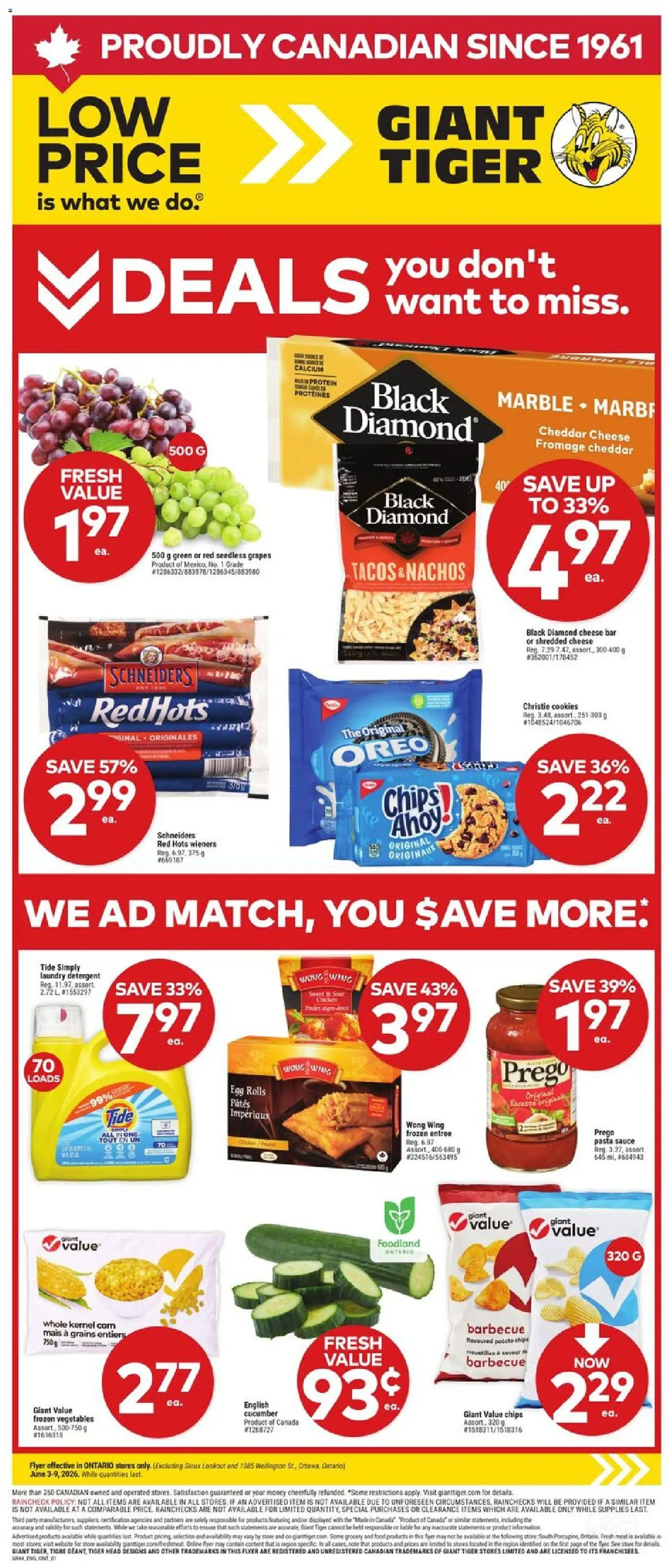 Giant Tiger flyer valid from 03.06.2026 | Page: 1