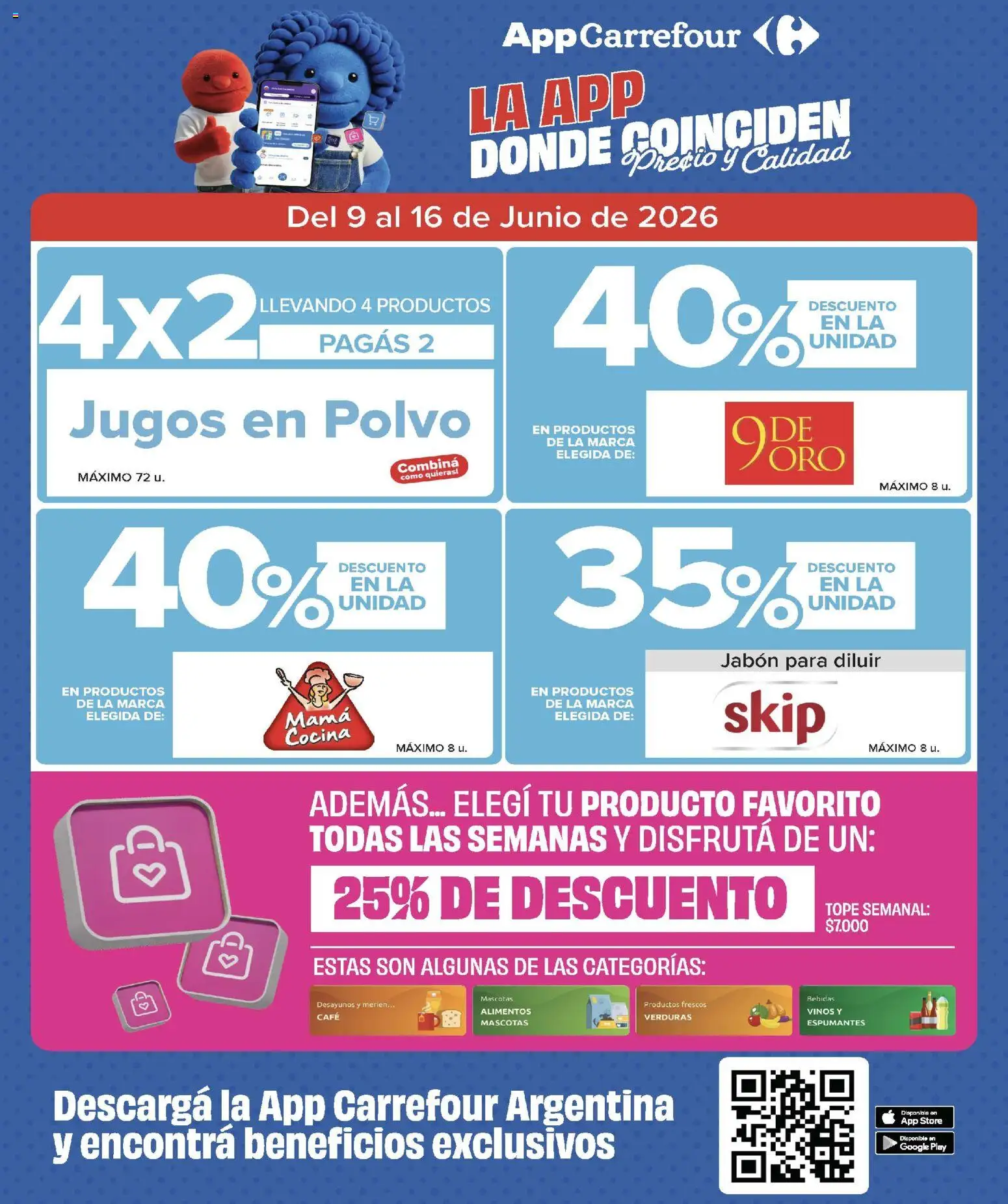 Carrefour Market catálogo │ válido desde el 09.06.2026 | Página: 23 | Productos: Cocina, Polvo, Jabón, Café