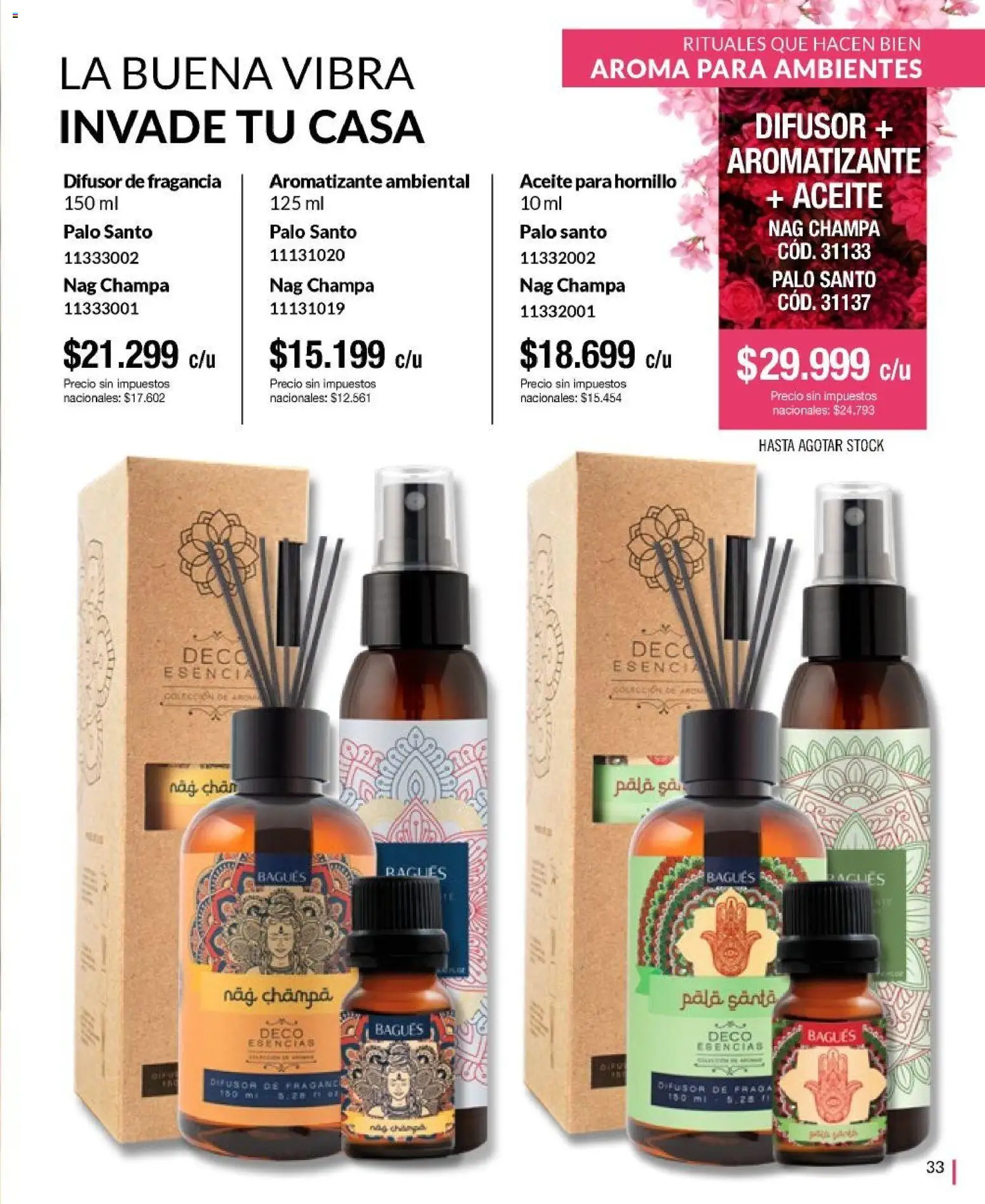 Bagués catálogo │ válido desde el 21/09/2026 | Página: 33 | Productos: Fragancia, Aceite, Chal, Esencias