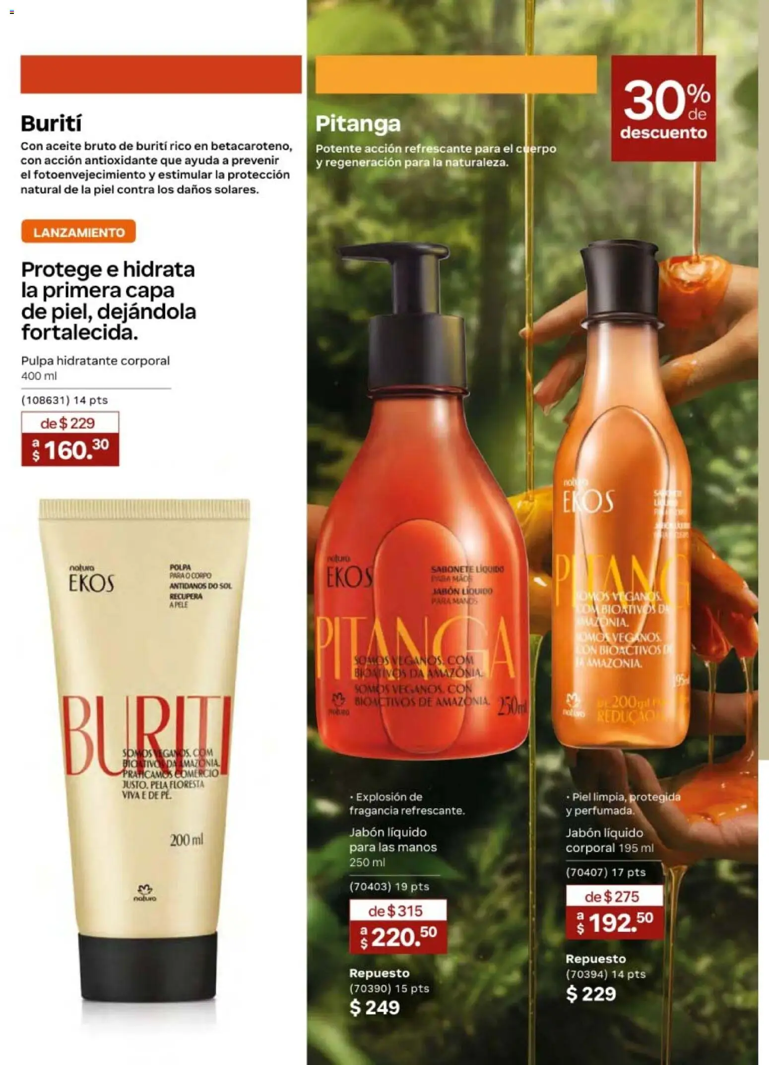 Nuevas ofertas de Natura válidas en toda la República Mexicana desde el 20/02/2026. ¡Encuentra las mejores ofertas en Natura campaña 4 2026! | Página: 96 | Productos: Jabón líquido, Aceite, Fragancia, Jabón