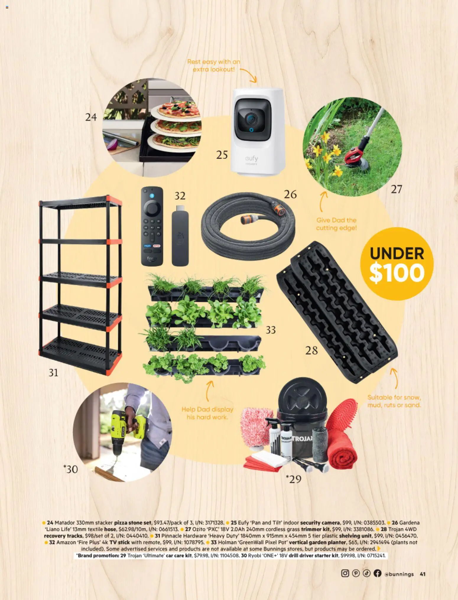 Bunnings Warehouse catalogue - valid from 01/08/2026 | Page: 49 | Products: Grass, Pizza, Tv, Ryobi