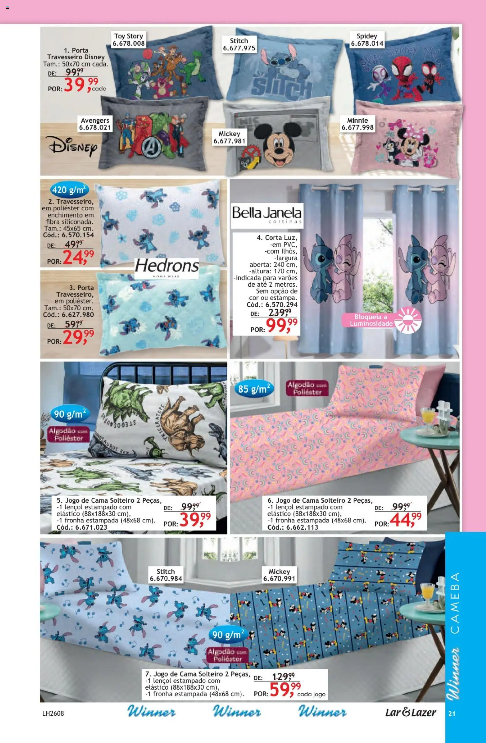 Quatro Estações Folheto - válido de 01/10/2026 | Página: 23 | Produtos: Porta, Travesseiro, Algodão, Fronha