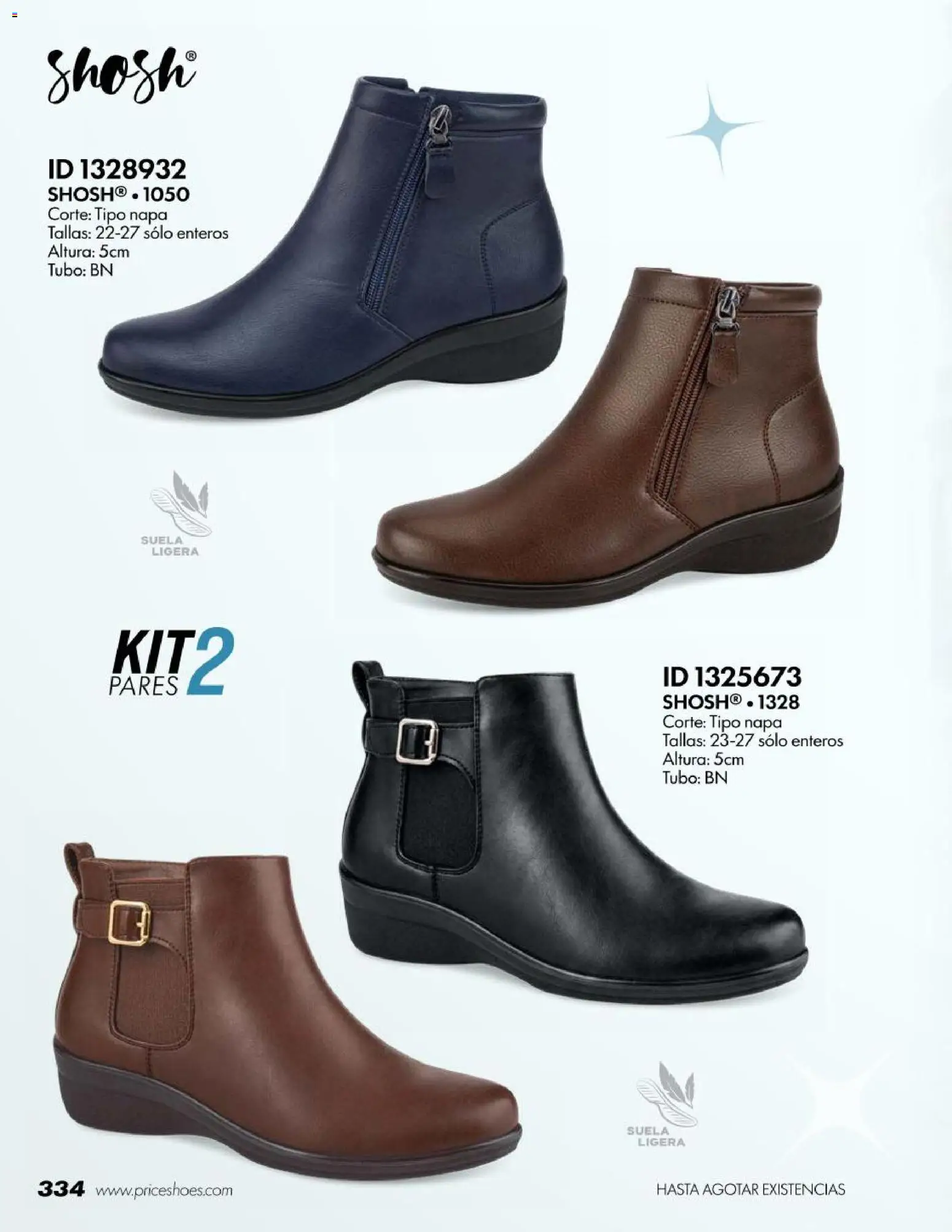 Nuevas ofertas de Price Shoes válidas en toda la República Mexicana desde el 18/07/2026. ¡Encuentra las mejores ofertas en Price Shoes catálogo Botas! | Página: 334