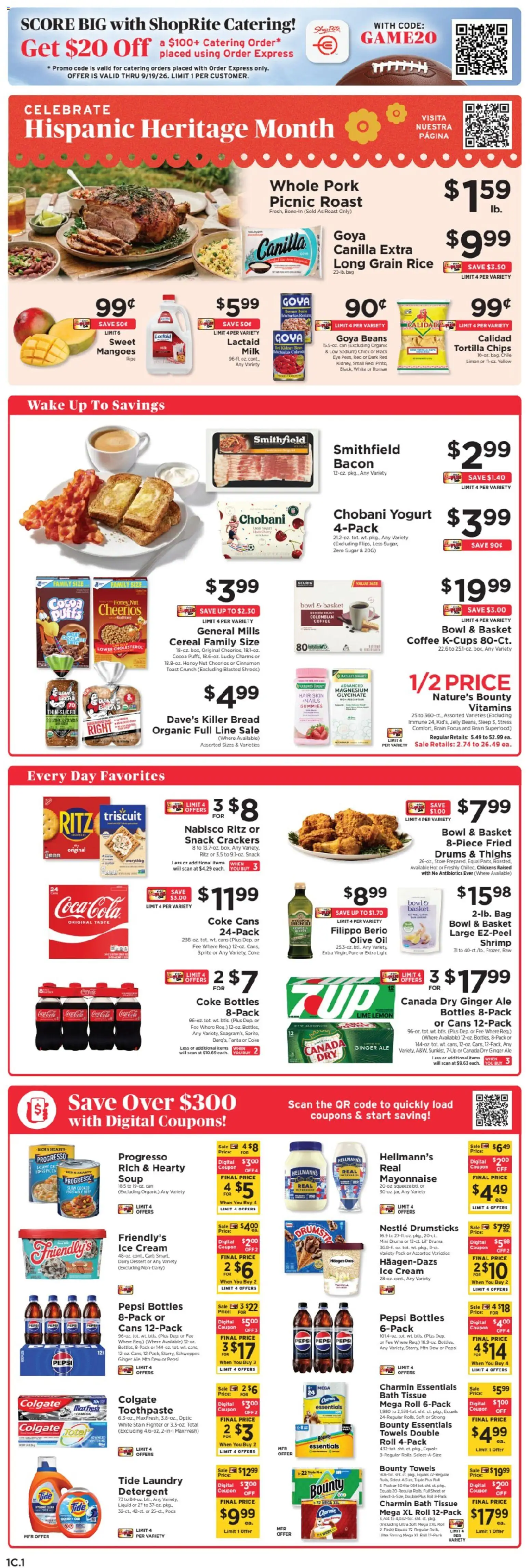 ShopRite Weekly Ad - valid from 09/13/2026 | Page: 2 | Products: Crackers, Mayonnaise, Ice, Sprite