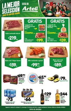 Vista previa de Arteli folleto Carne Express, nuevo folleto de la tienda, válido en México a partir del 10/07/2026