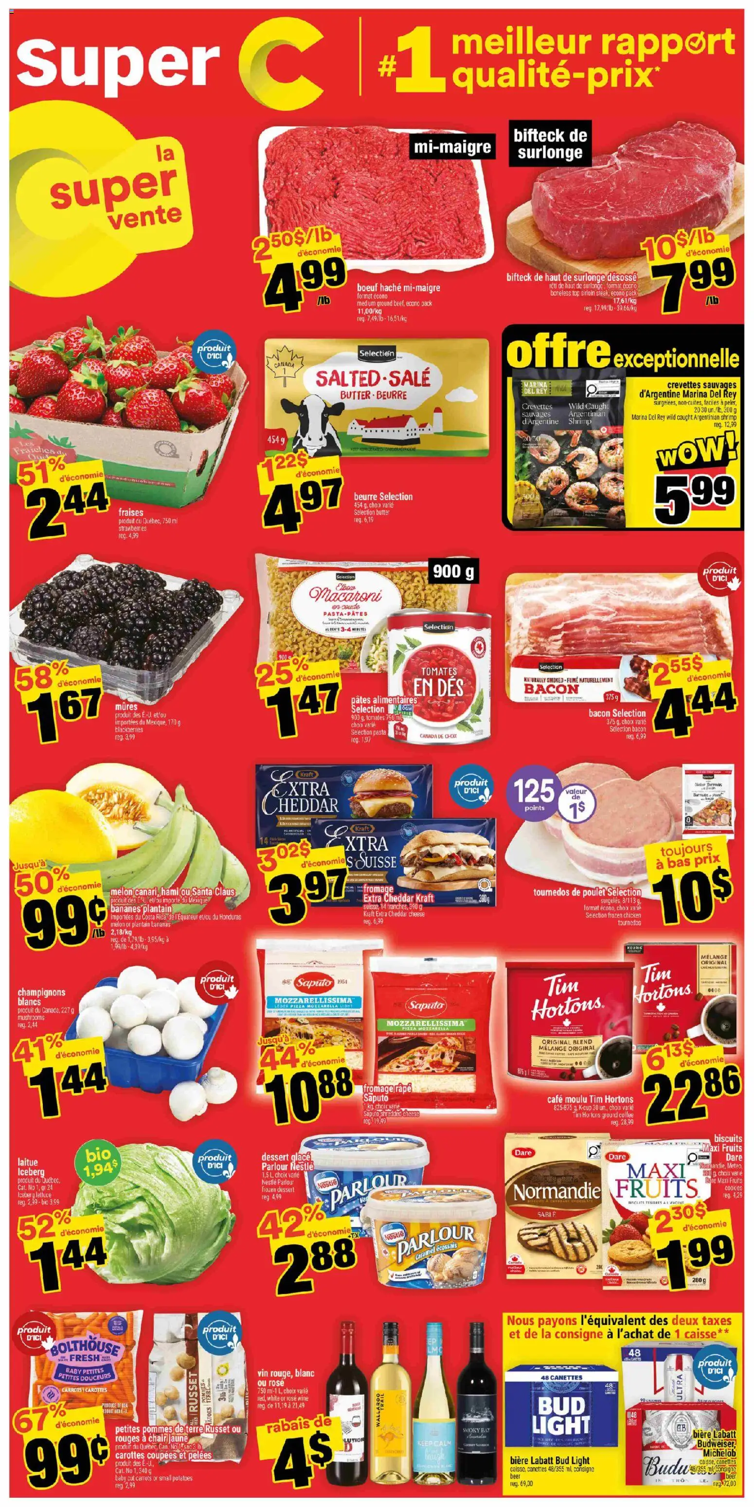 Super C flyer valid from Jul 2, 2026 | Page: 1 | Products: Pasta, Pizza, Wine, Beer