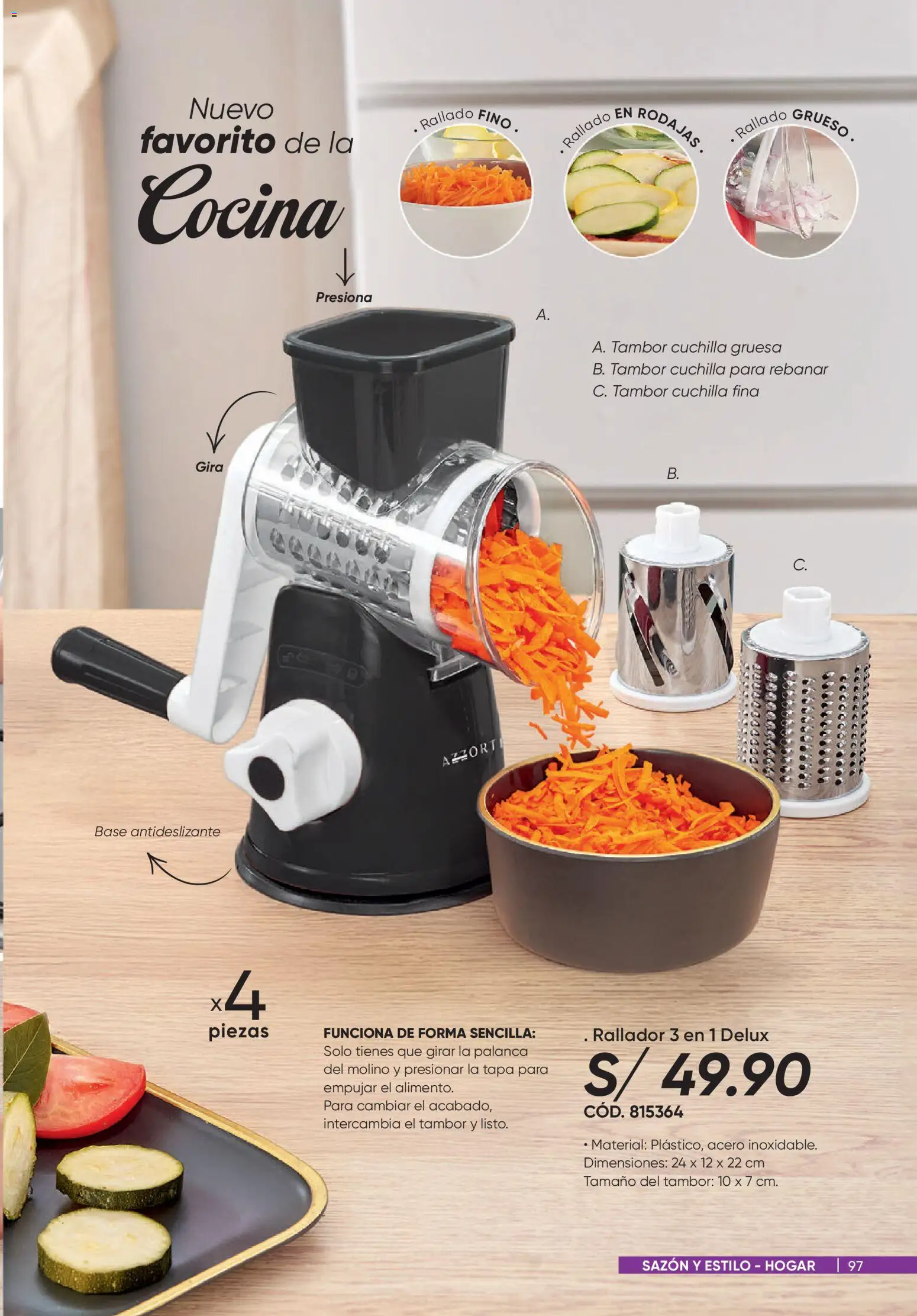 Catálogo Azzorti válido desde 14/08/2026 | Página: 97 | Productos: Rallador, Cocina