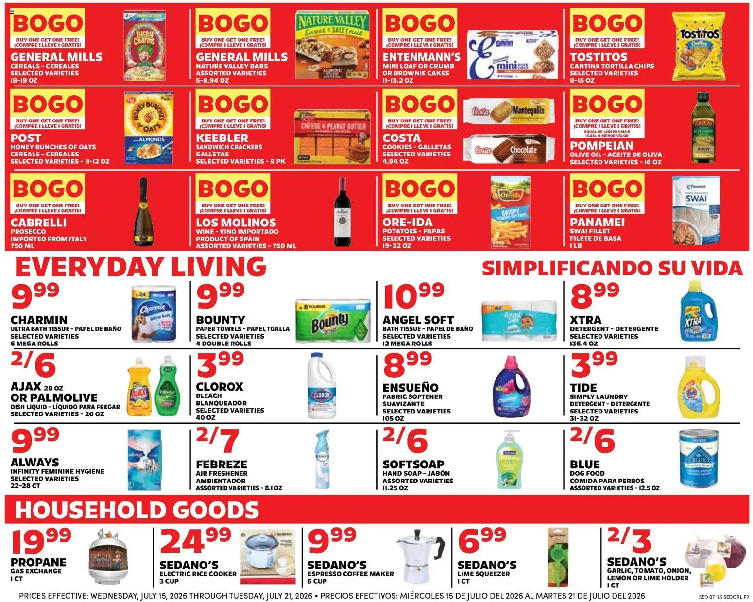 Sedano's Weekly Ad - valid from 07/15/2026 | Page: 7 | Products: Chocolate, Cookies, Potatoes, Lime