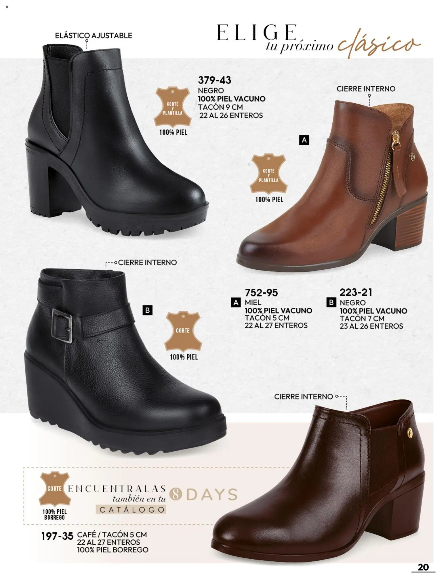 Nuevas ofertas de Cklass válidas en toda la República Mexicana desde el 08/07/2026. ¡Encuentra las mejores ofertas en Cklass catálogo Botas y botines! | Página: 21 | Productos: Café