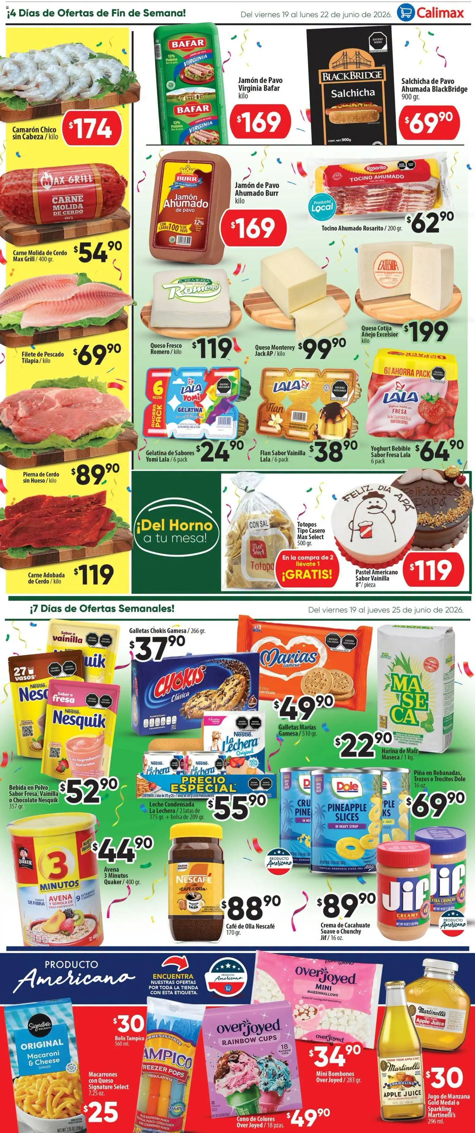 Nuevas ofertas de Calimax válidas en toda la República Mexicana desde el 19.06.2026. ¡Encuentra las mejores ofertas en Calimax folleto Ensenada! | Página: 8
