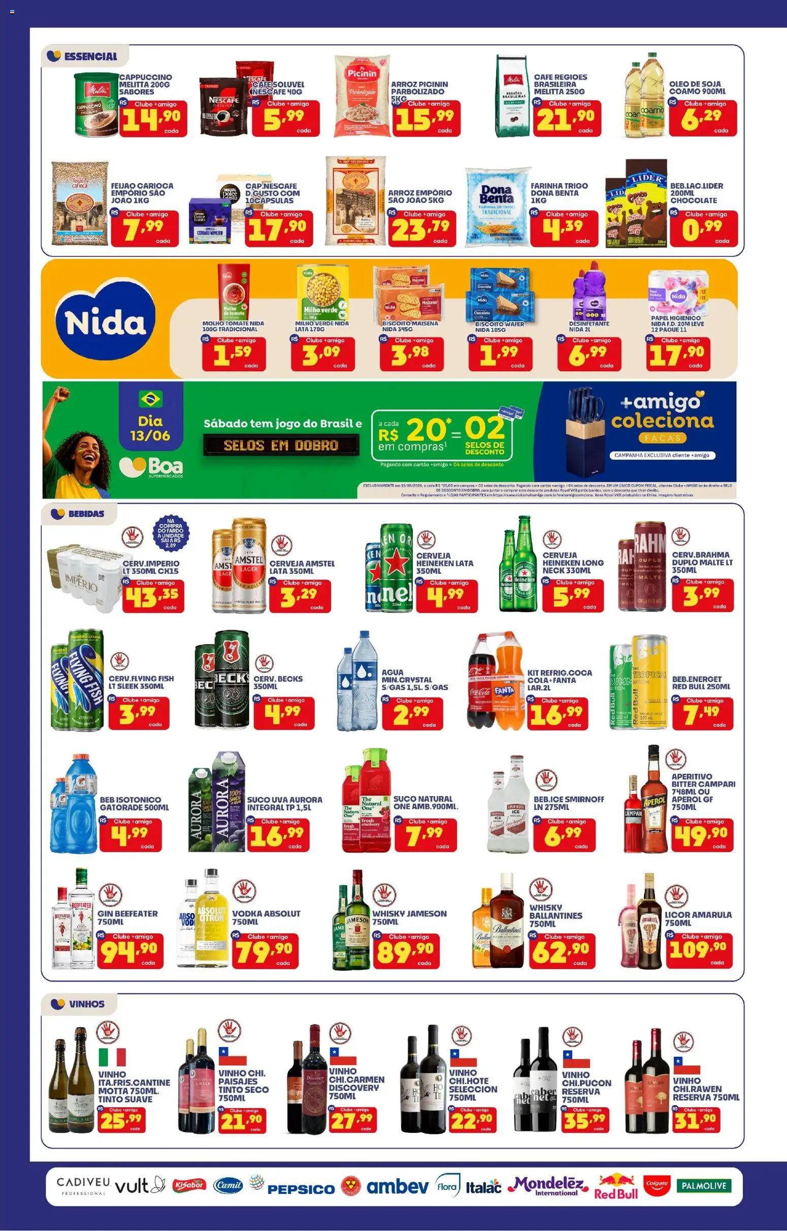 Boa Supermercados Folheto - válido de 12.06.2026 | Página: 2 | Produtos: Whisky, Chocolate, Cerveja, Soja