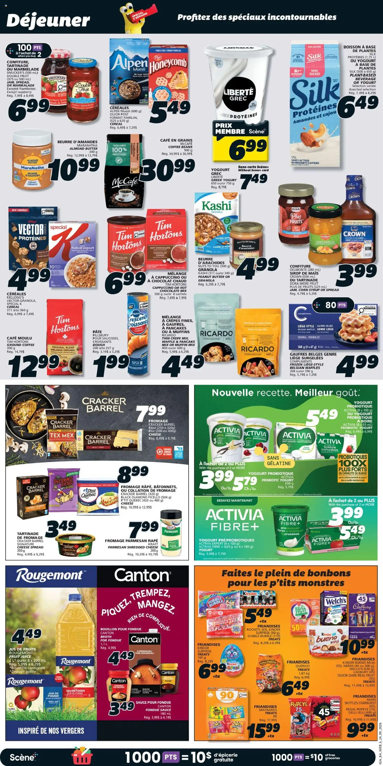 IGA flyer valid from Sep 24, 2026 | Page: 9 | Products: Pâté, Waffles, Sachets, Vanilla