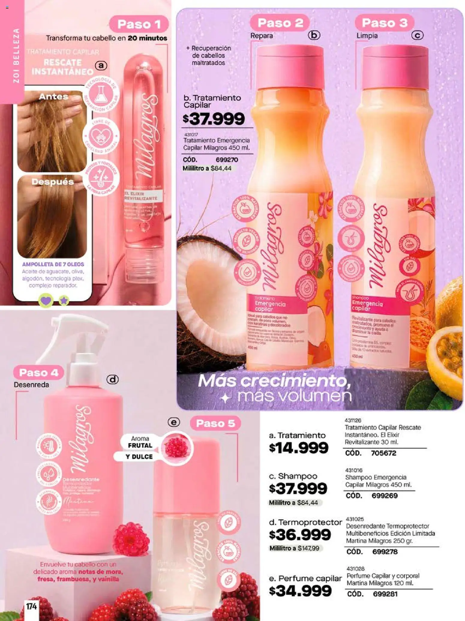 Pacifika revista - valida desde el 18/10/2026 | Página: 174 | Productos: Shampoo, Perfume, Vainilla, Aceite