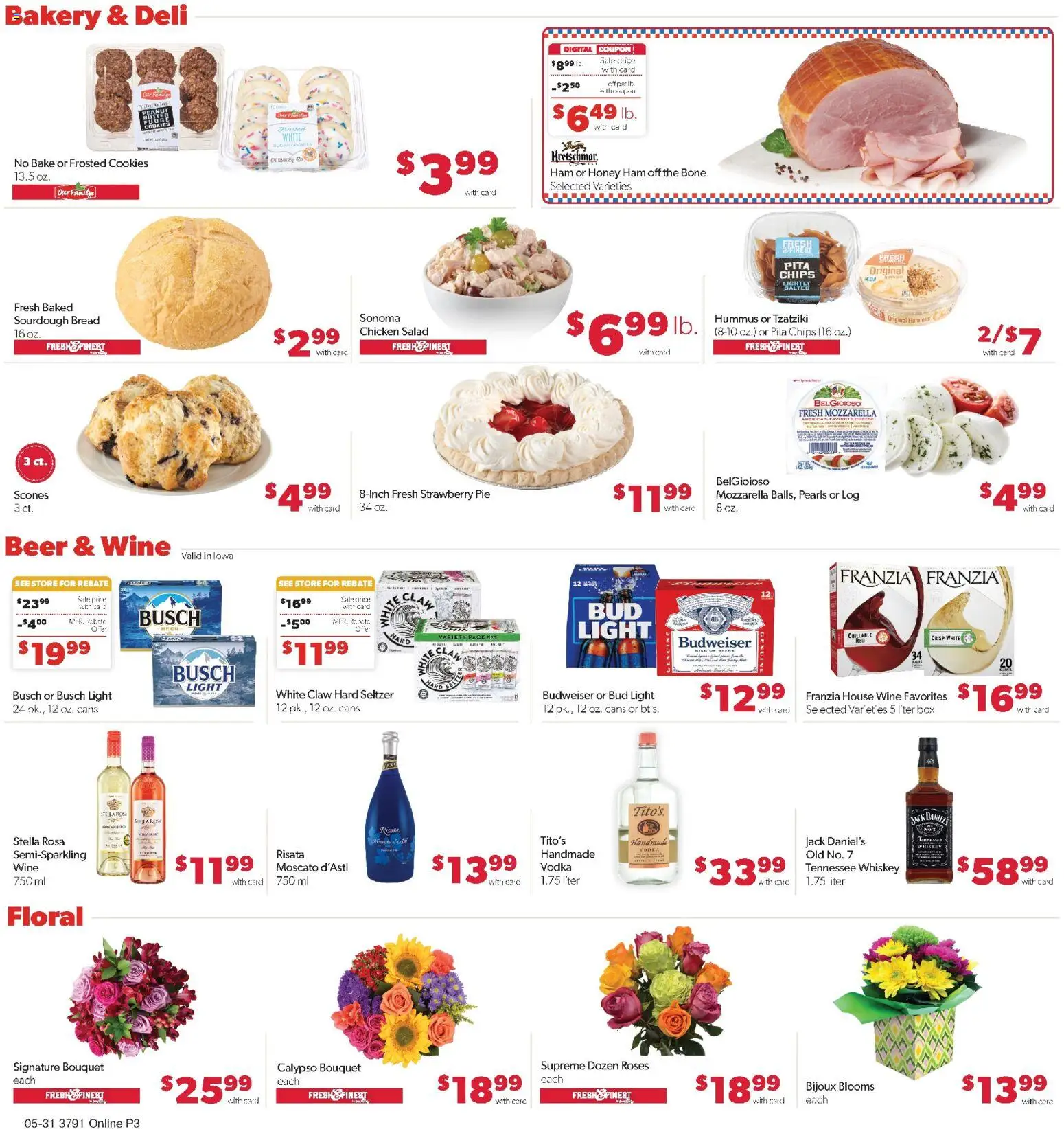 Family Fare Weekly Ad - IA - valid from 31.05.2026 | Page: 7 | Products: Bread, Chips, Cookies, Vodka