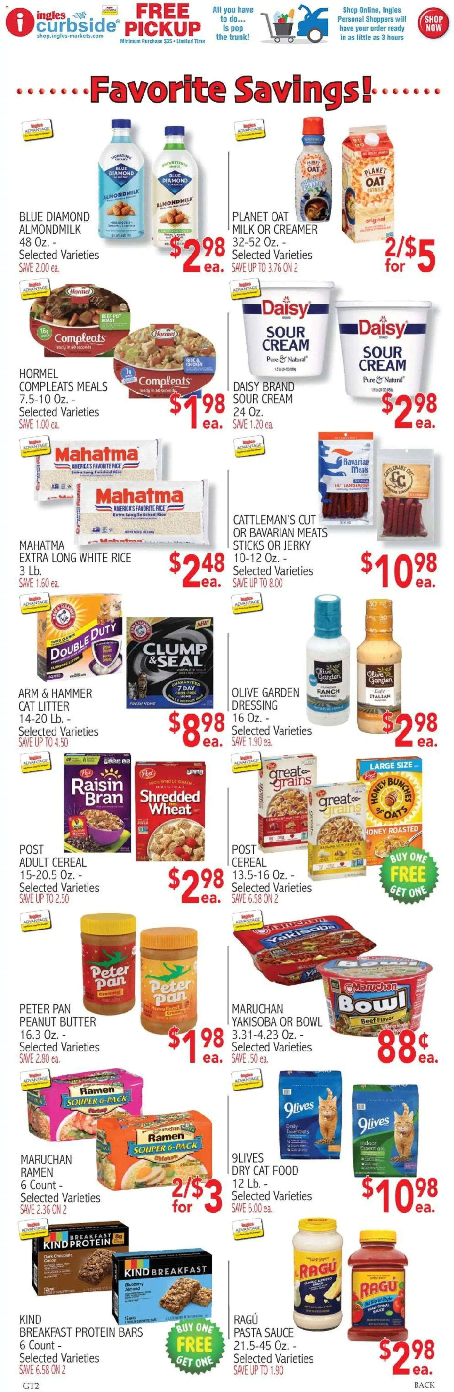 Ingles Weekly Ad - valid from 03.06.2026 | Page: 6 | Products: Chocolate, Sour cream, Pasta, Cream