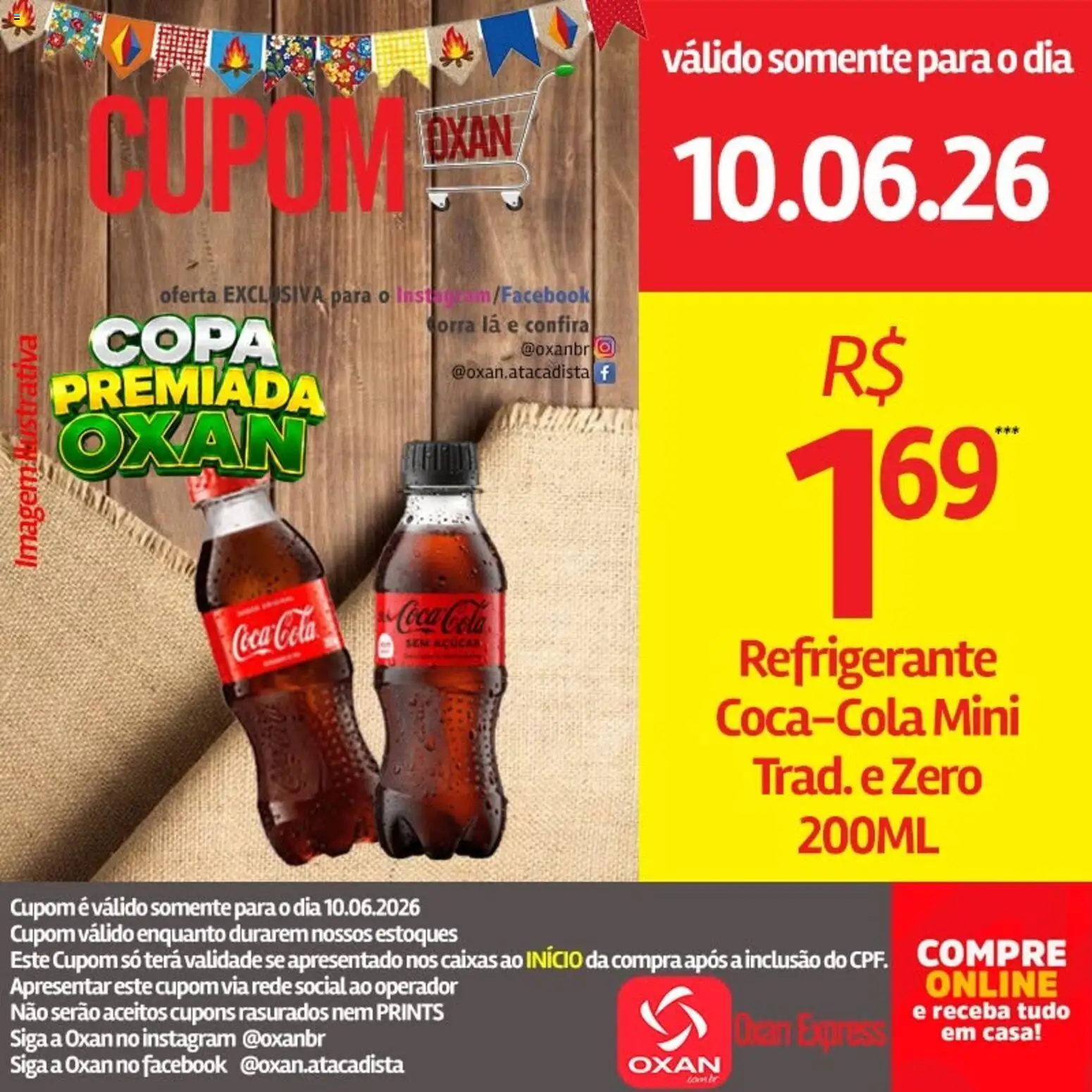 Oxan Atacadista Folheto - válido de 10.06.2026 | Página: 22 | Produtos: Cola, Copa, Açúcar, Refrigerante