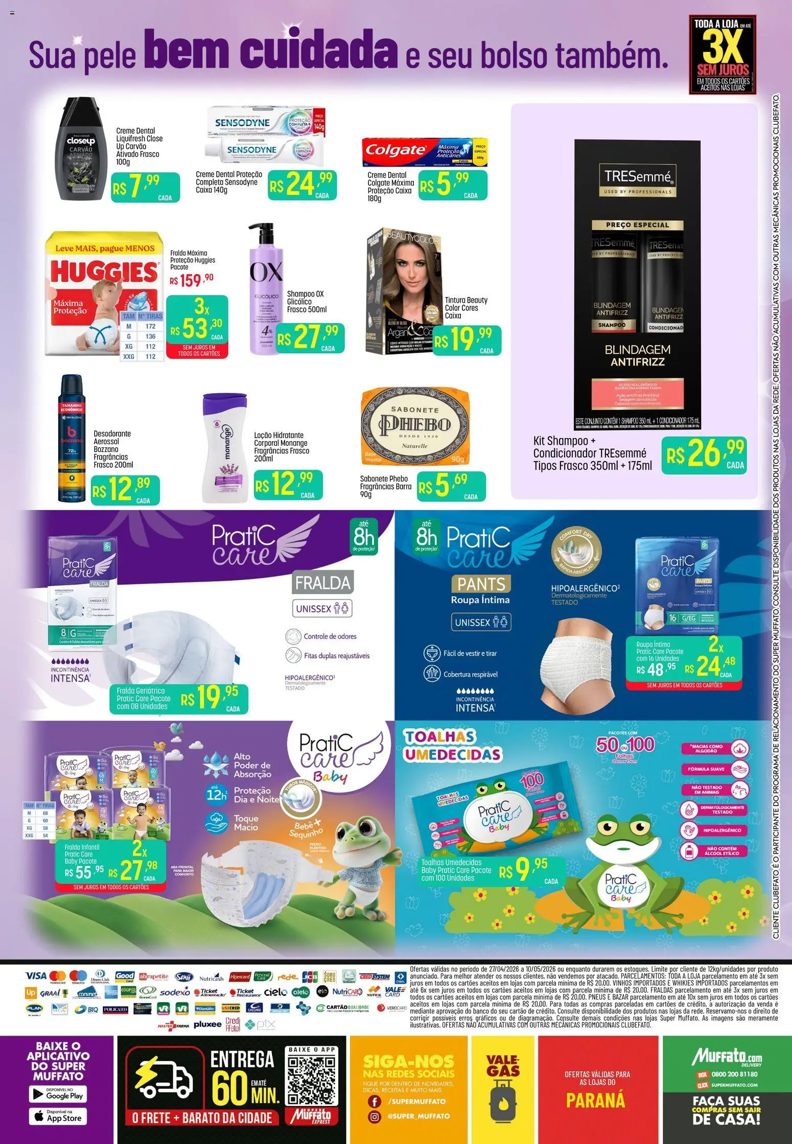 Super Muffato Folheto - válido de 27.04.2026 | Página: 2 | Produtos: Shampoo, Banco, Caixa, Sabonete