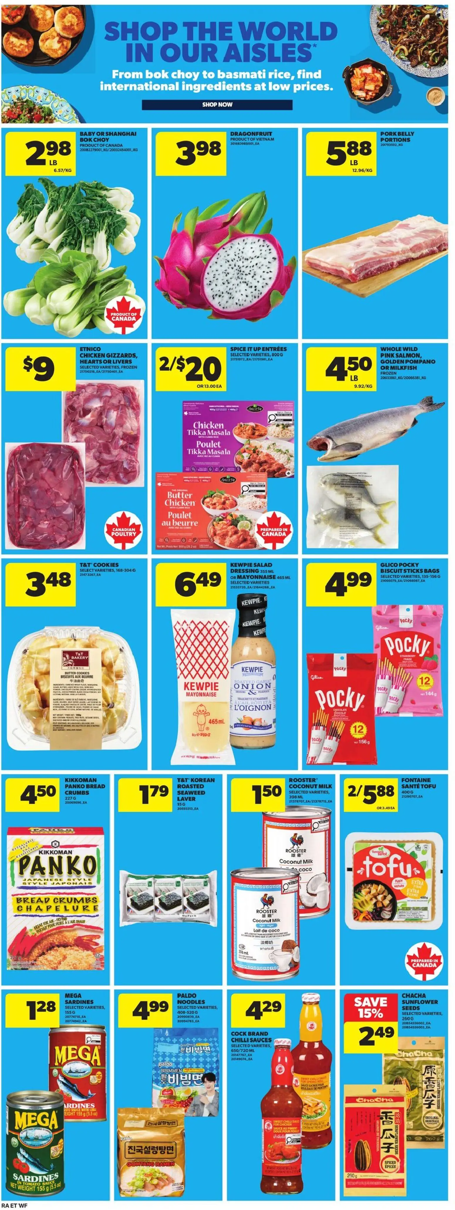 Atlantic Superstore flyer valid from Oct 1, 2026 | Page: 25 | Products: Pork belly, Poultry, Sesame, Onion