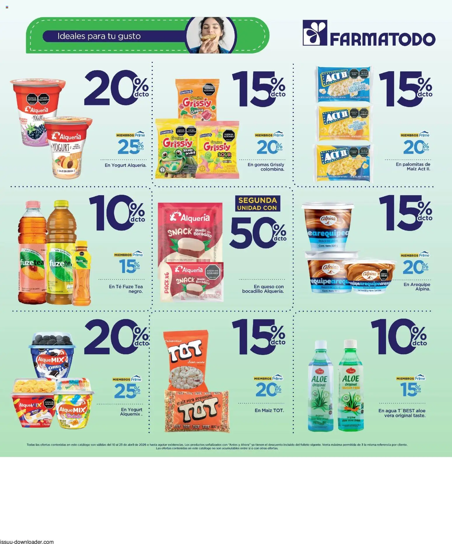 FarmaTodo revista - valida desde el 10.04.2026 | Página: 3 | Productos: Té, Leche, Loción tonificante, Queso