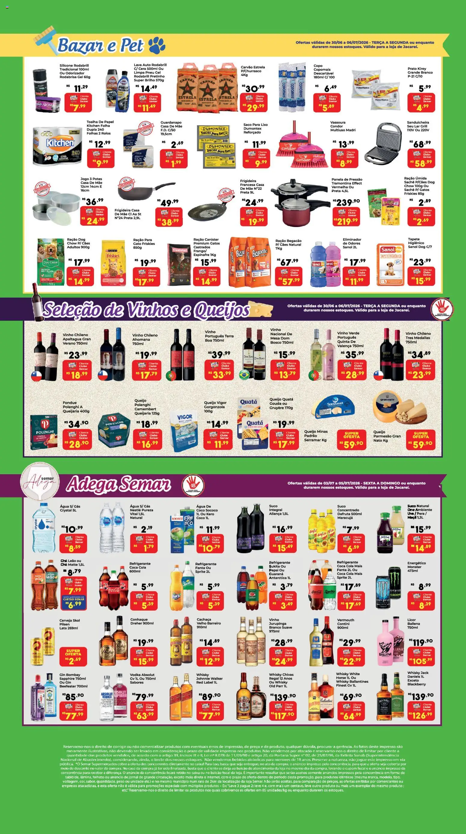 Semar Supermercado Folheto - válido de 30/06/2026 | Página: 4 | Produtos: Panela, Tapete, Chá, Potes