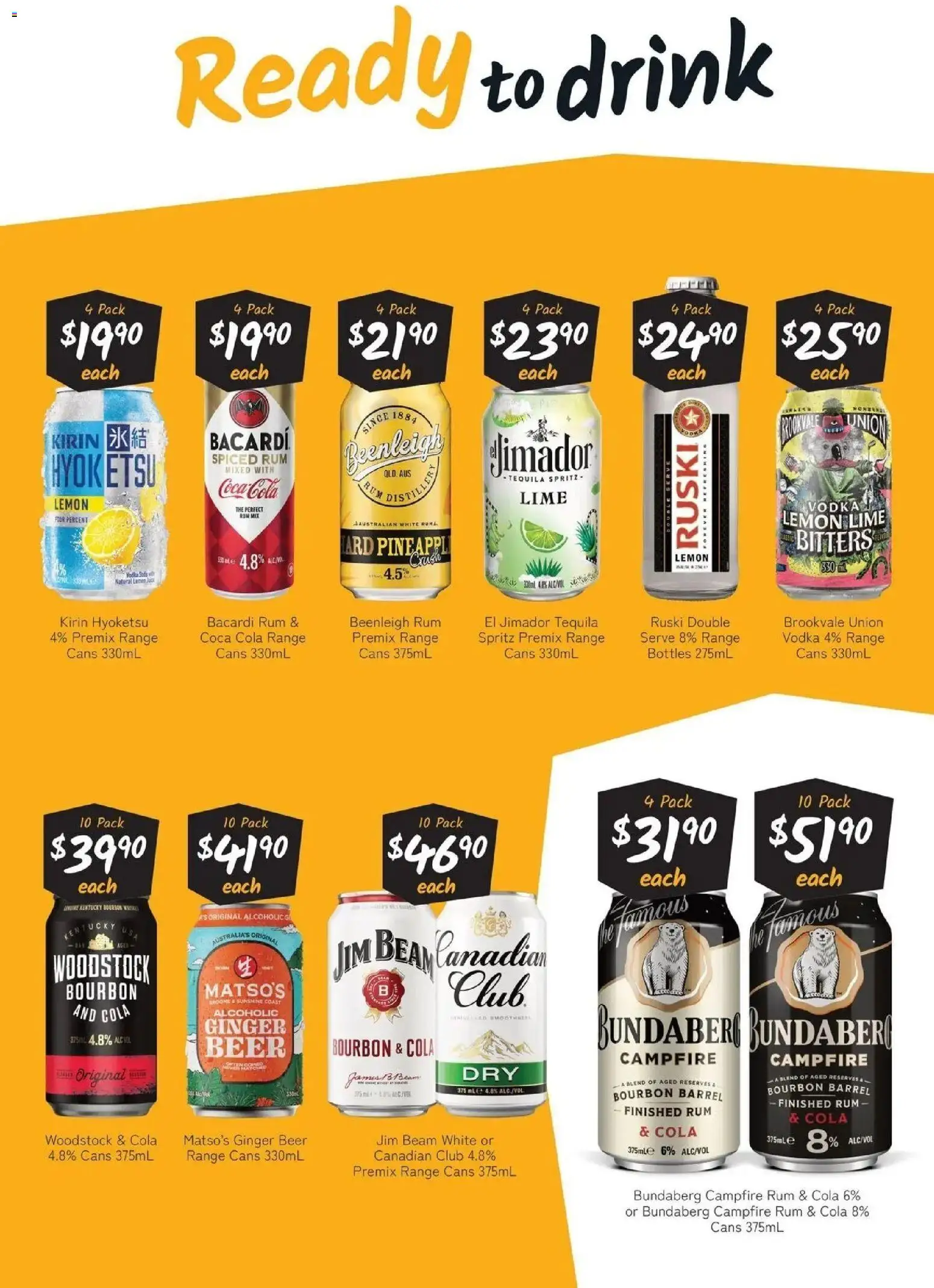 Cellarbrations catalogue - valid from 14.06.2026 | Page: 4 | Products: Beer, Coca Cola, Rum, Lime