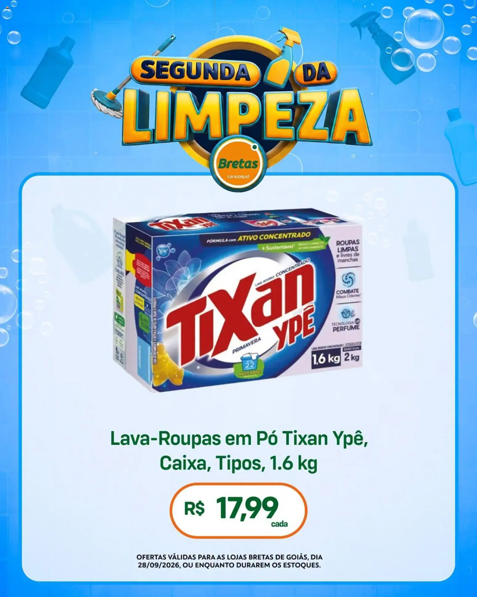 Bretas Folheto - válido de 28/09/2026 | Página: 2 | Produtos: Perfume, Pó, Roupas