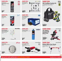 Preview of Home Hardware weekly flyer / circulaire from shop Home Hardware valid from Jul 30, 2026 | Page: 6 | Products: Grinder, Box