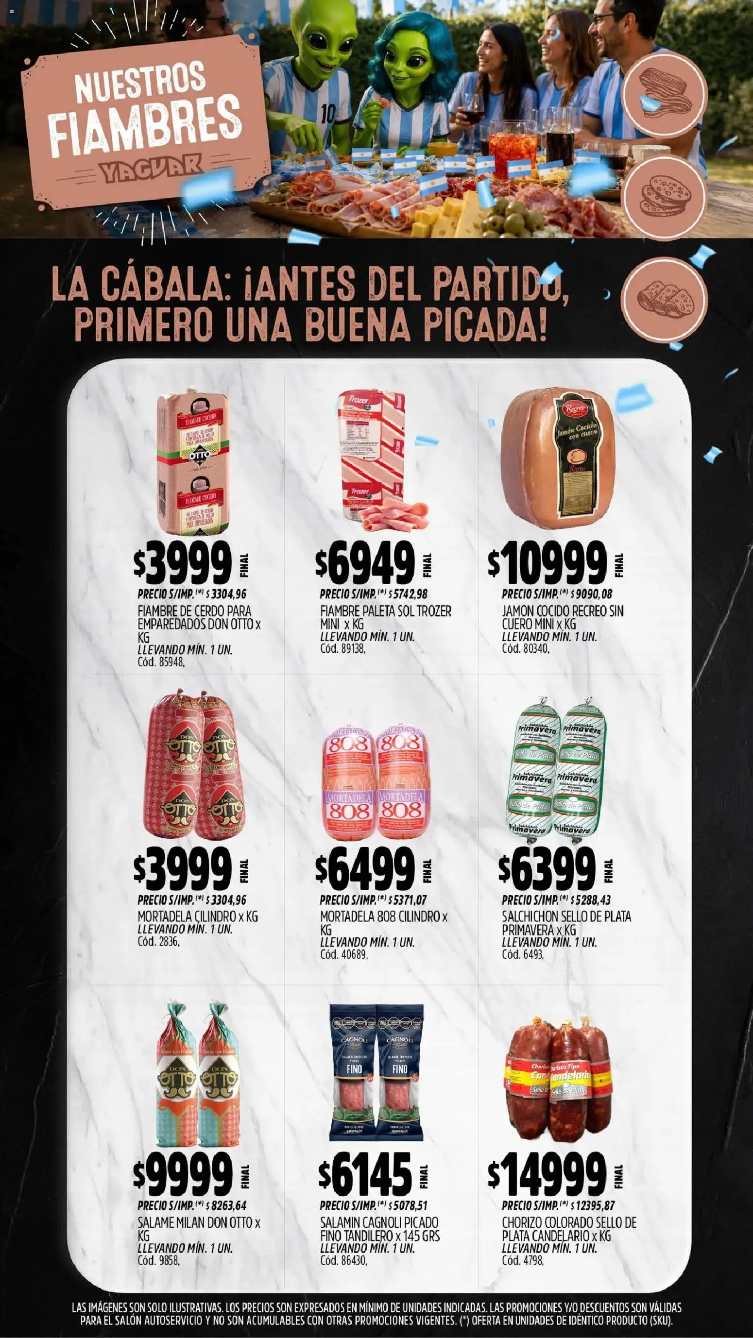 Yaguar catálogo │ válido desde el 06/07/2026 | Página: 8 | Productos: Pollo, Jamón cocido, Mortadela, Salame
