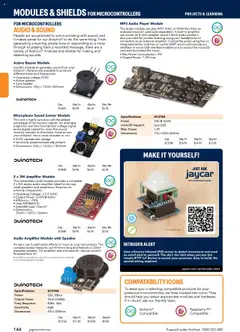 Preview of Jaycar Engineering & Scientific Catalogue 2025/2026  - valid from 09.07.2025 | Page: 144 | Products: Amplifier, Speaker, Usb, Recorder