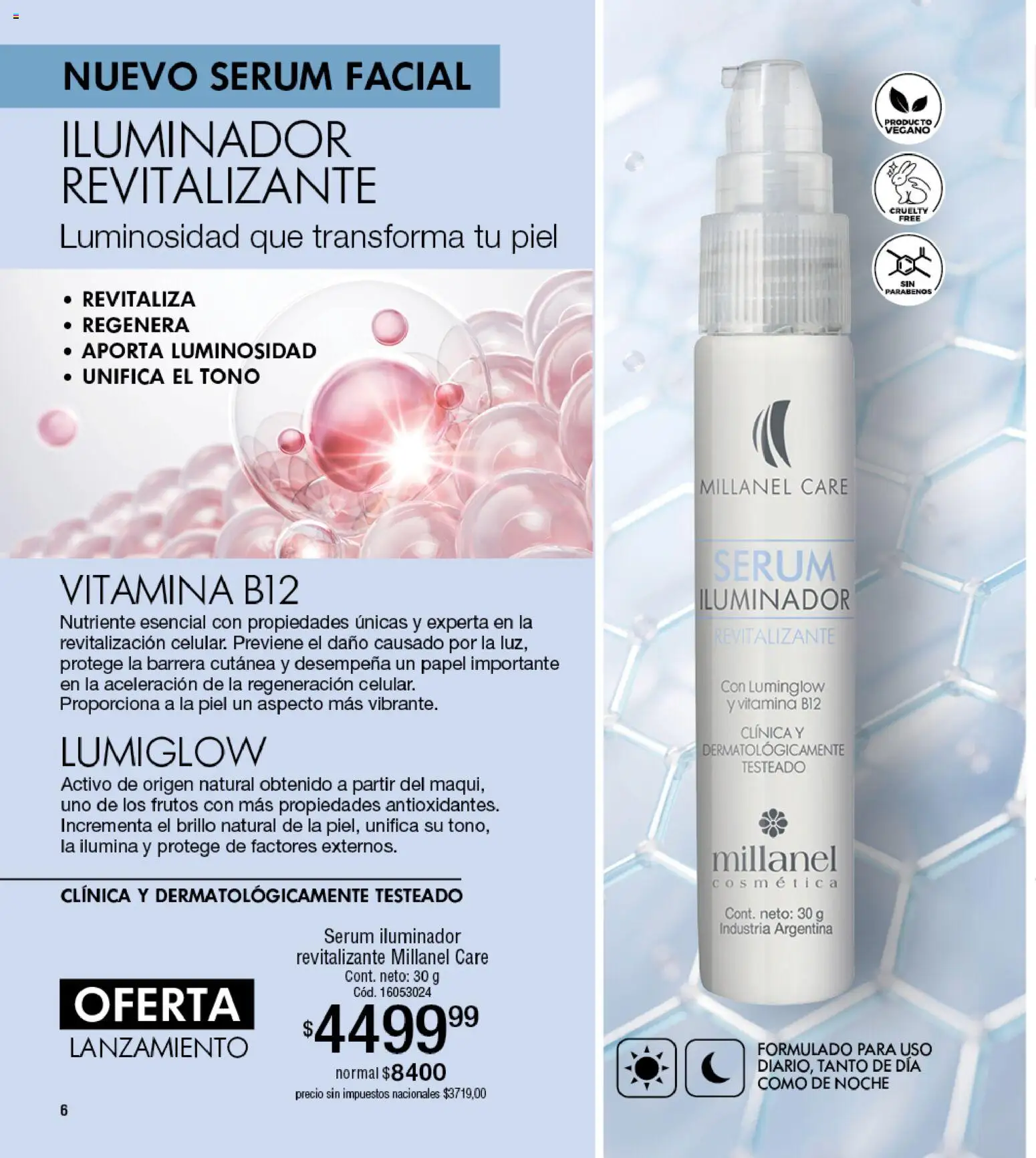 Millanel - Catálogo │ válido desde el 27.04.2026 | Página: 6 | Productos: Iluminador, Serum, Brillo