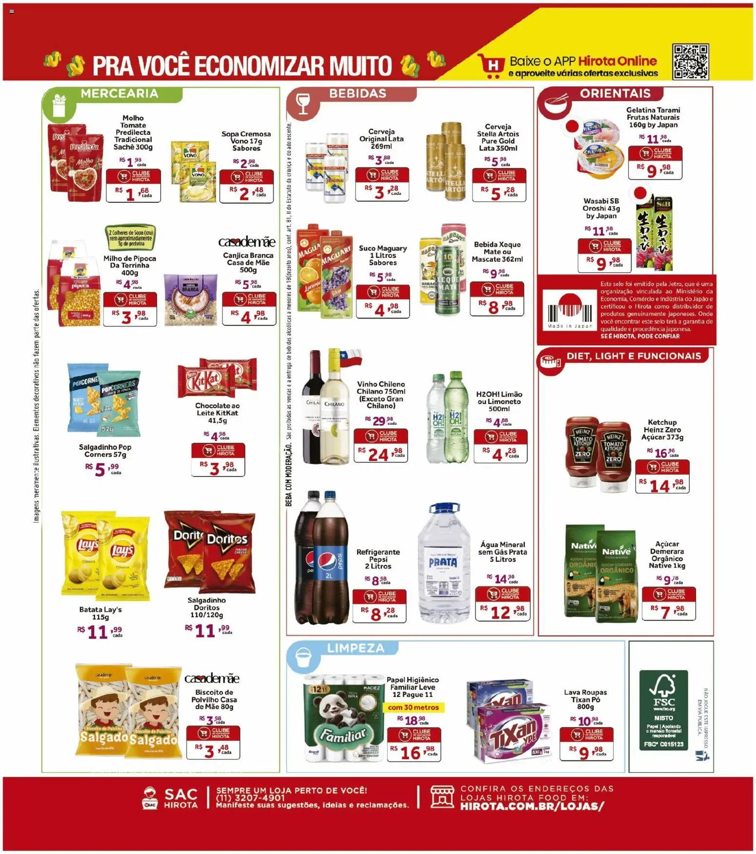 Hirota Food Folheto - válido de 10/07/2026 | Página: 2 | Produtos: Wasabi, Açúcar, Refrigerante, Gelatina