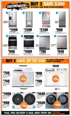 Preview of Home Depot weekly flyer / circulaire from shop Home Depot valid from Jun 25, 2026 | Page: 7 | Products: Refrigerator, Dryer, Dishwasher